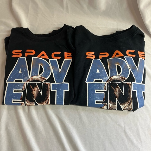 Space Adventure Kids Black T-Shirt - Picture 1 of 5